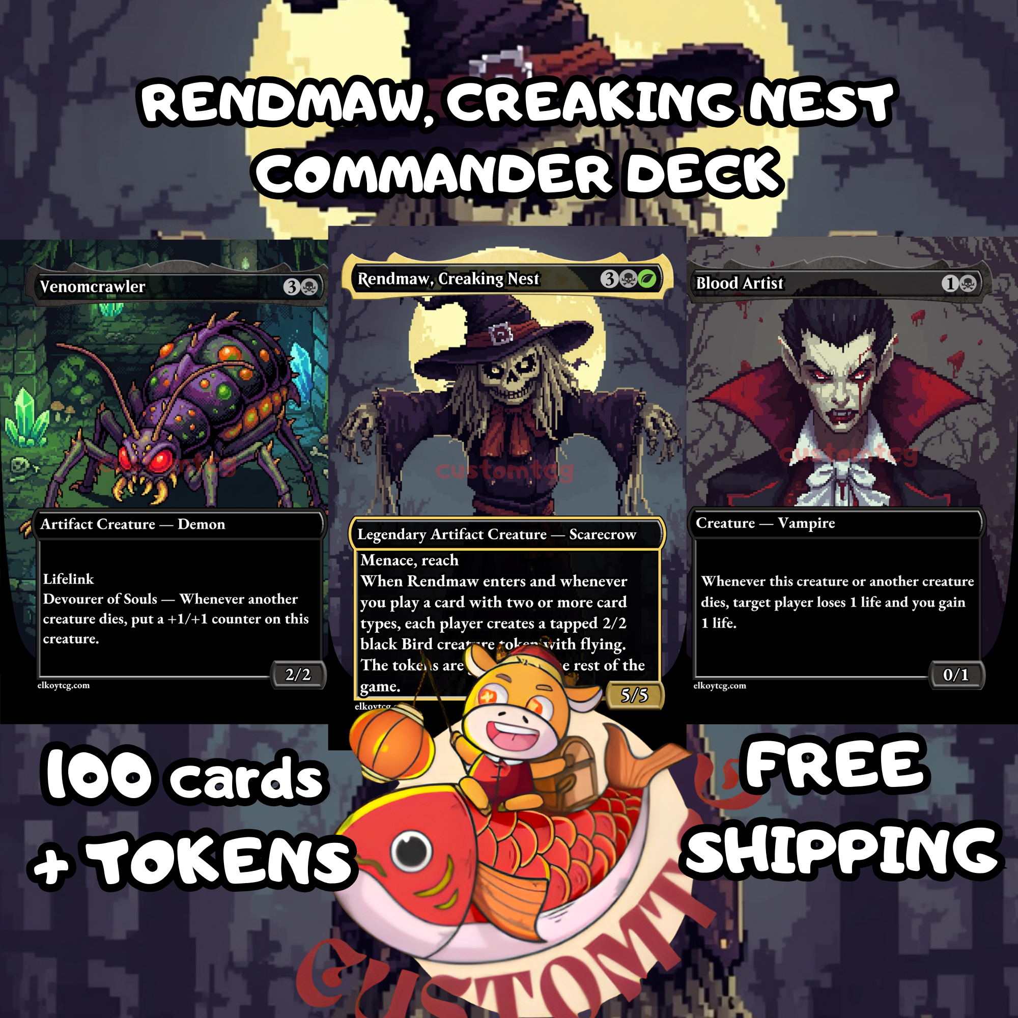Rendmaw, Creaking Nest 🎃 Custom Commander Deck