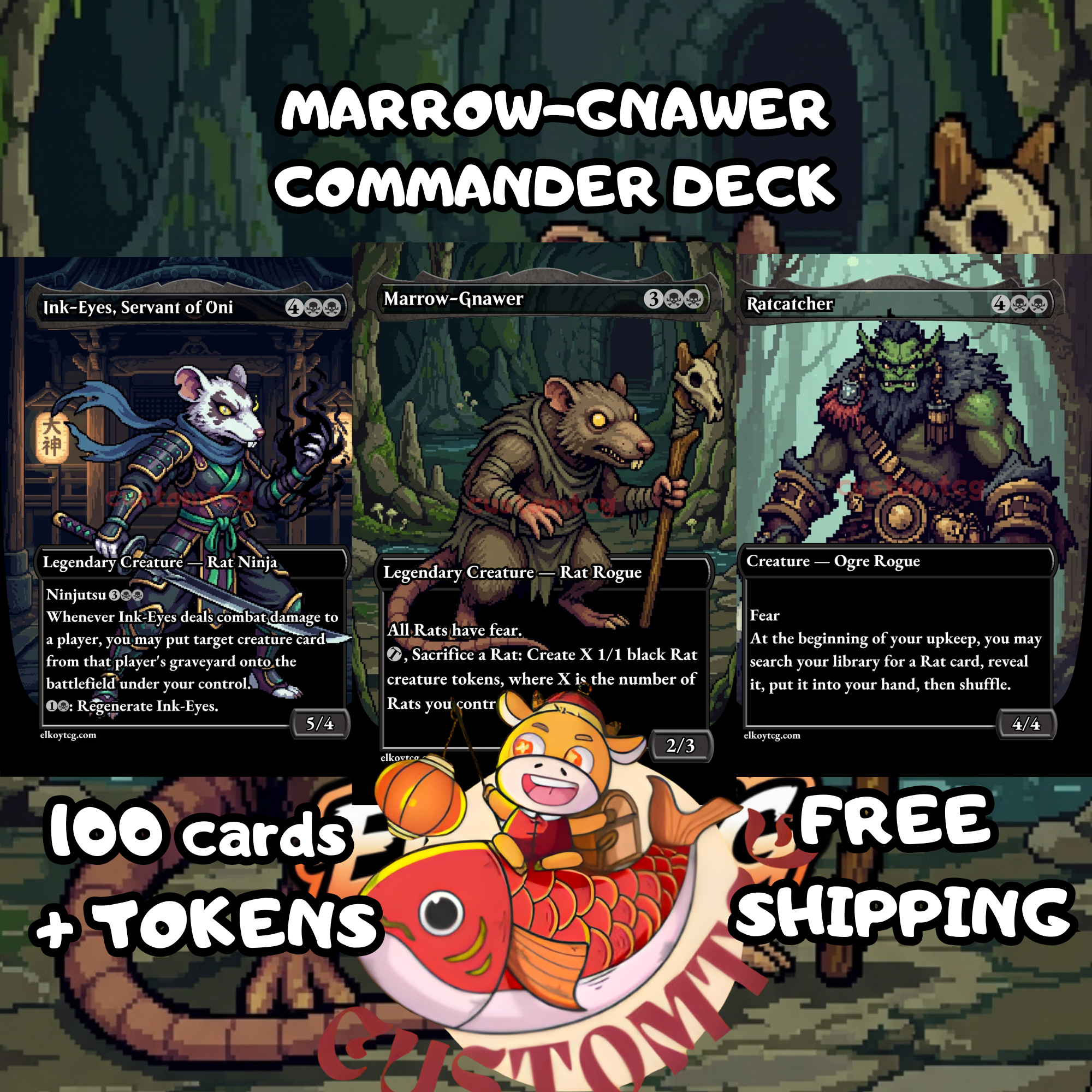 MARROW-GNAWER Custom Commander Deck | Pixel Art