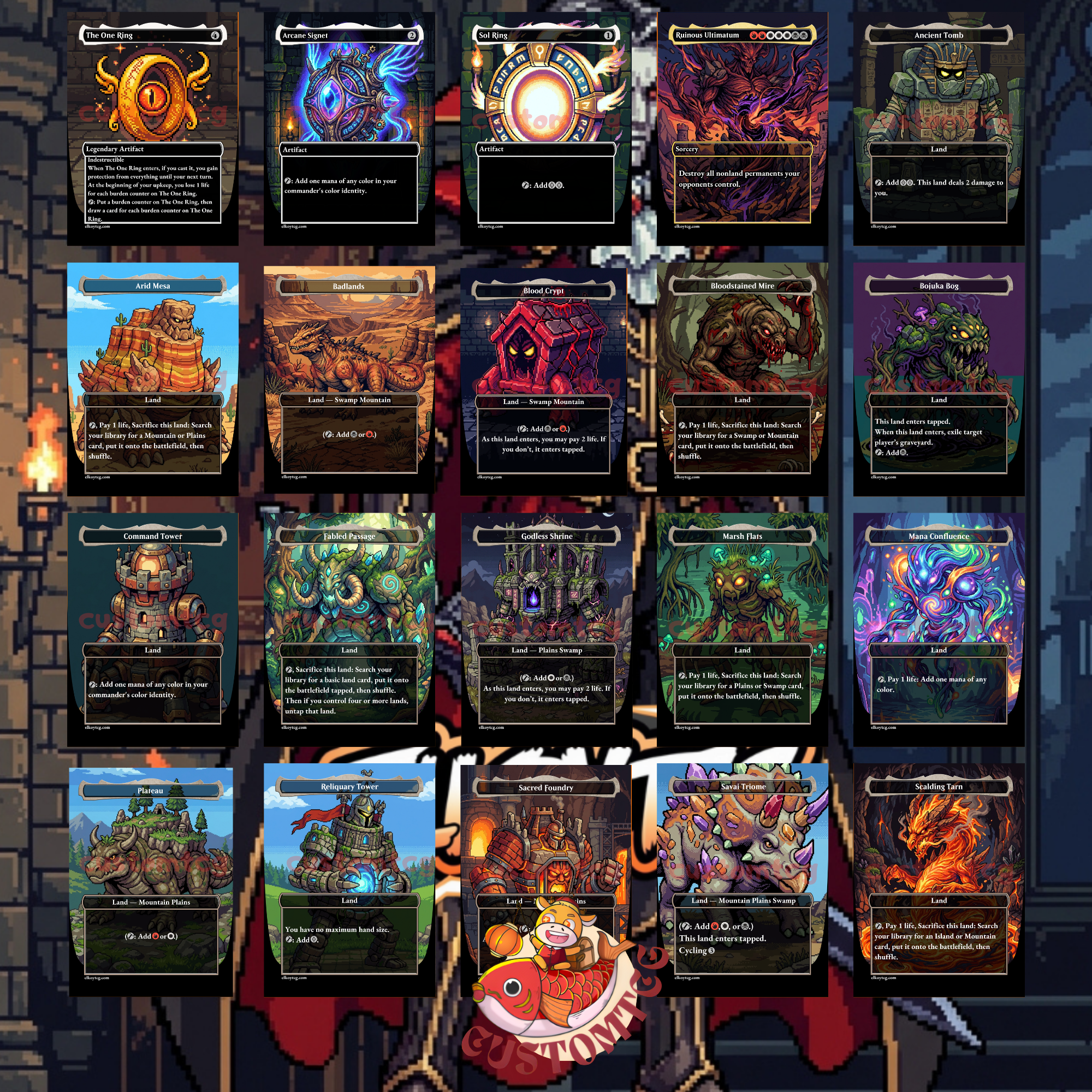 EDGAR MARKOV Custom Commander Deck | Pixel Art