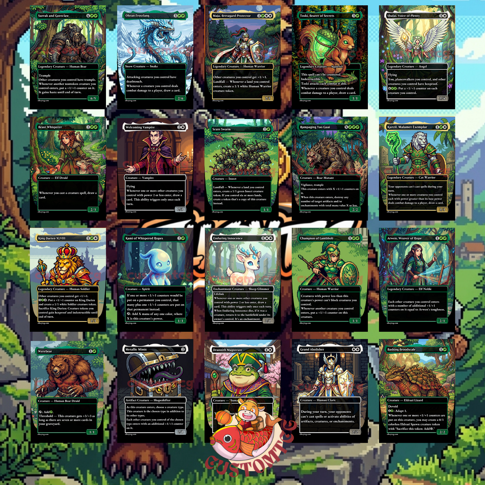 Kudo, King Among Bears Custom Deck 👑🐻- Pixel Art