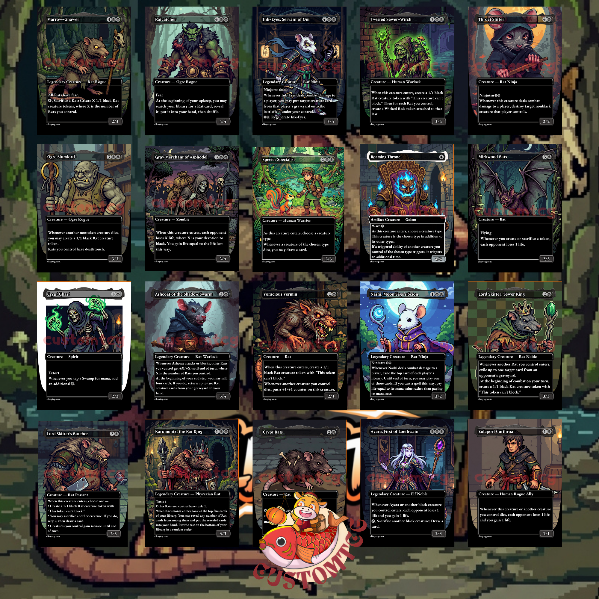 MARROW-GNAWER Custom Commander Deck | Pixel Art