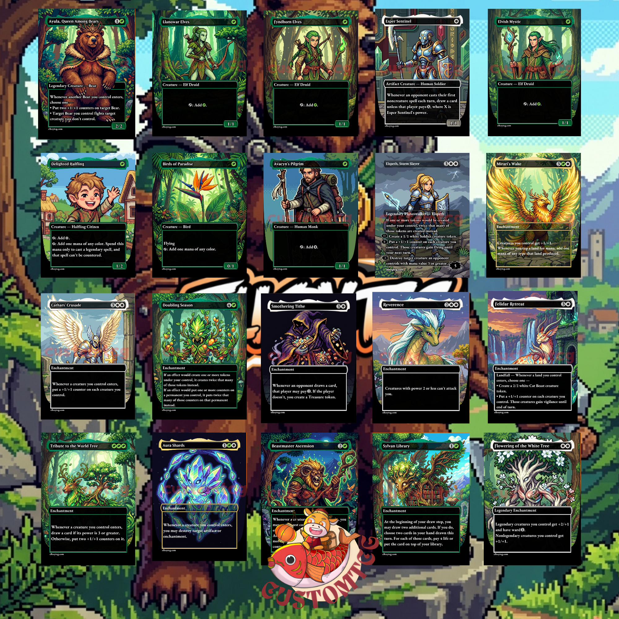 Kudo, King Among Bears Custom Deck 👑🐻- Pixel Art
