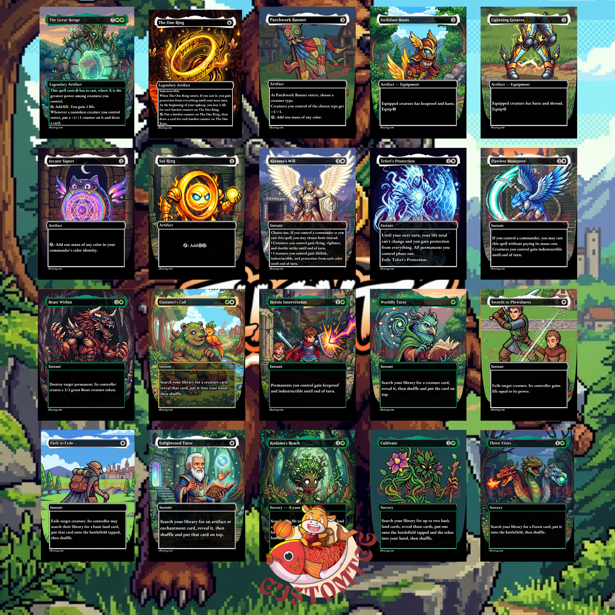 Kudo, King Among Bears Custom Deck 👑🐻- Pixel Art