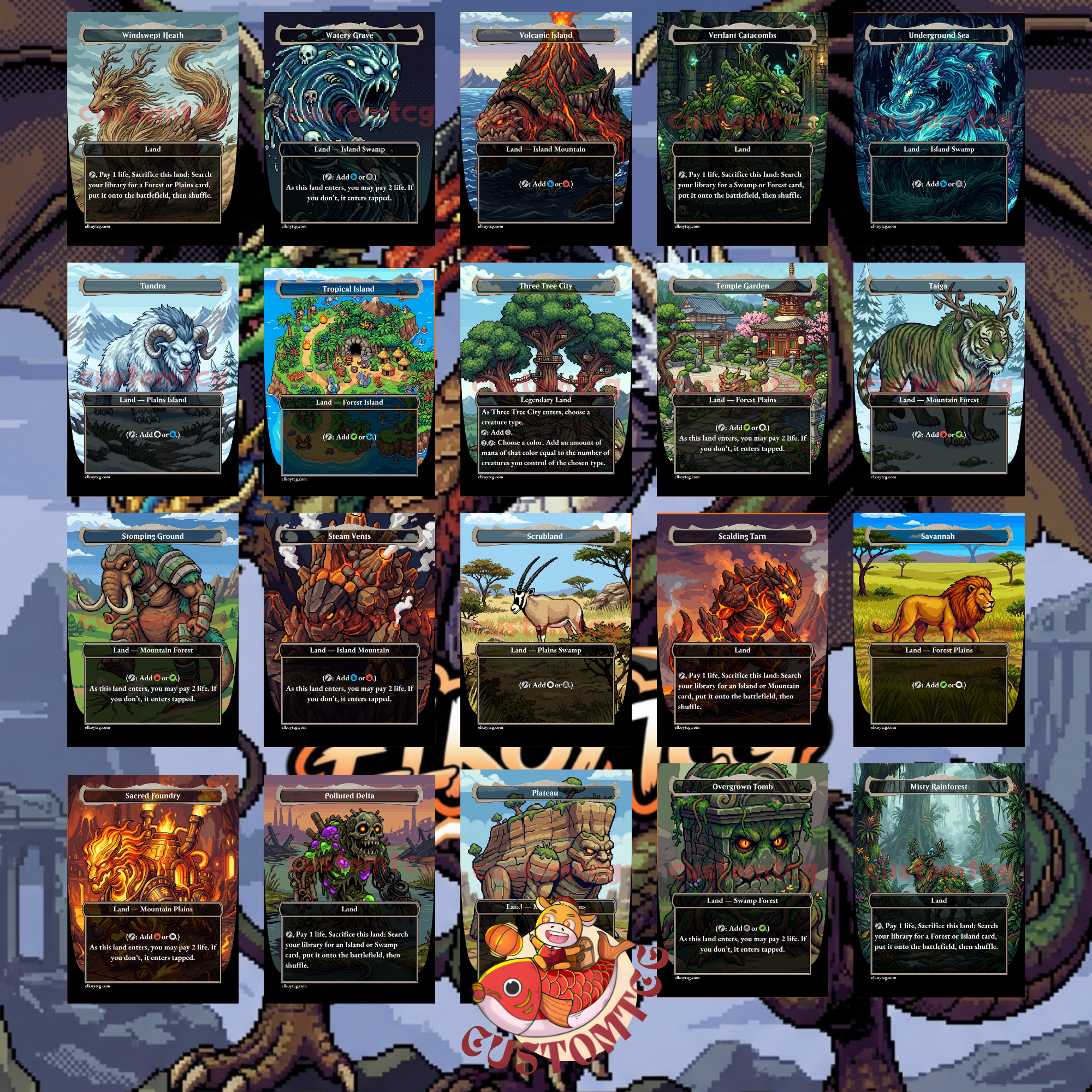 THE UR-DRAGON Custom Deck | Pixel Art