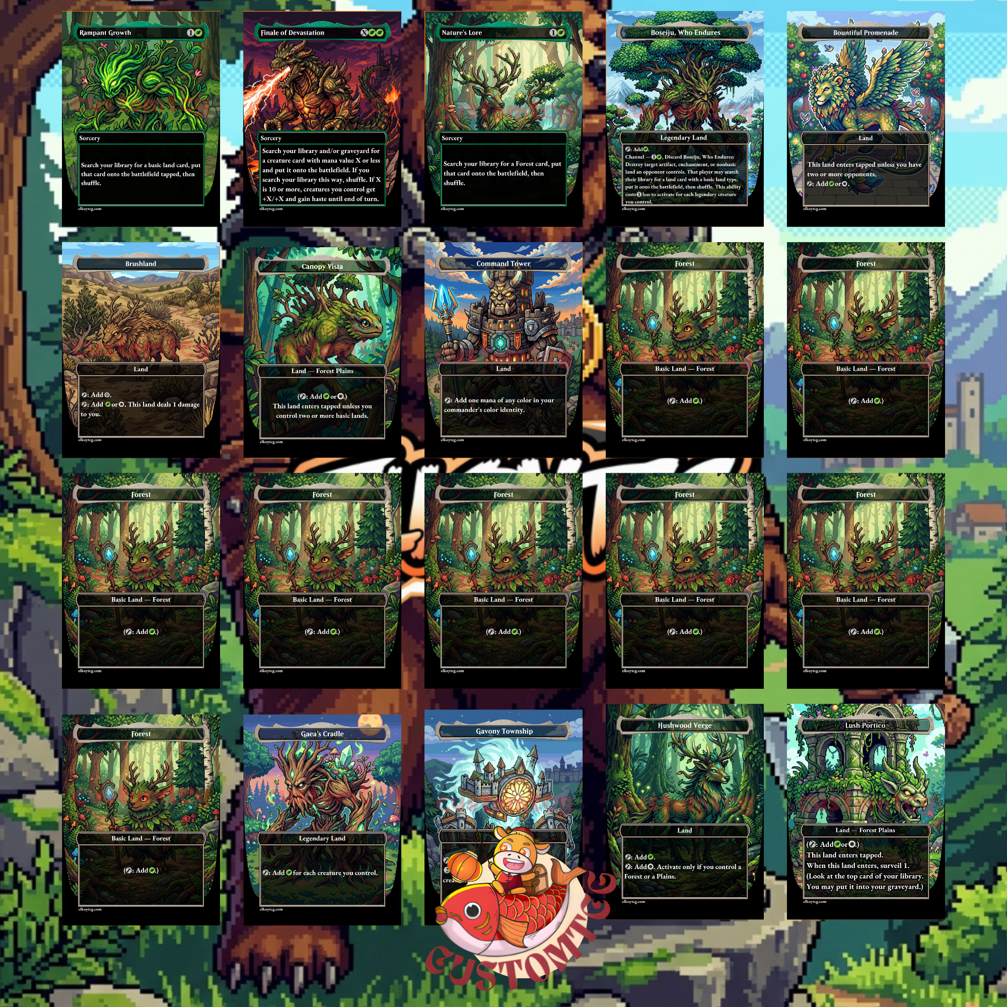 Kudo, King Among Bears Custom Deck 👑🐻- Pixel Art
