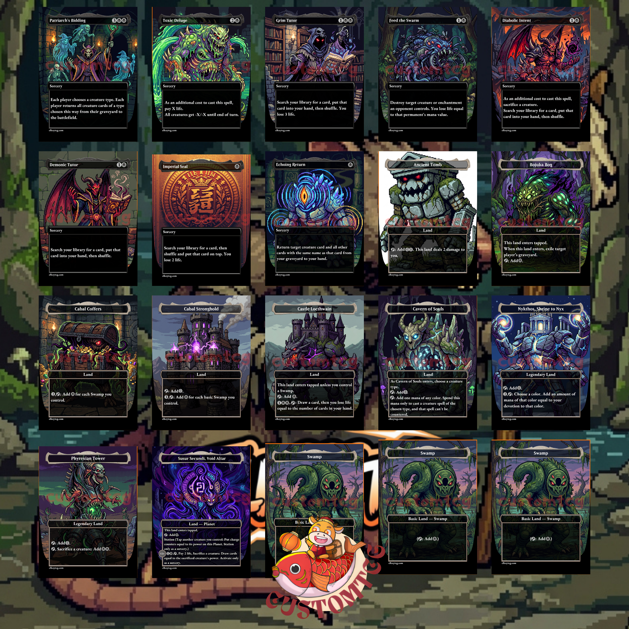 MARROW-GNAWER Custom Commander Deck | Pixel Art