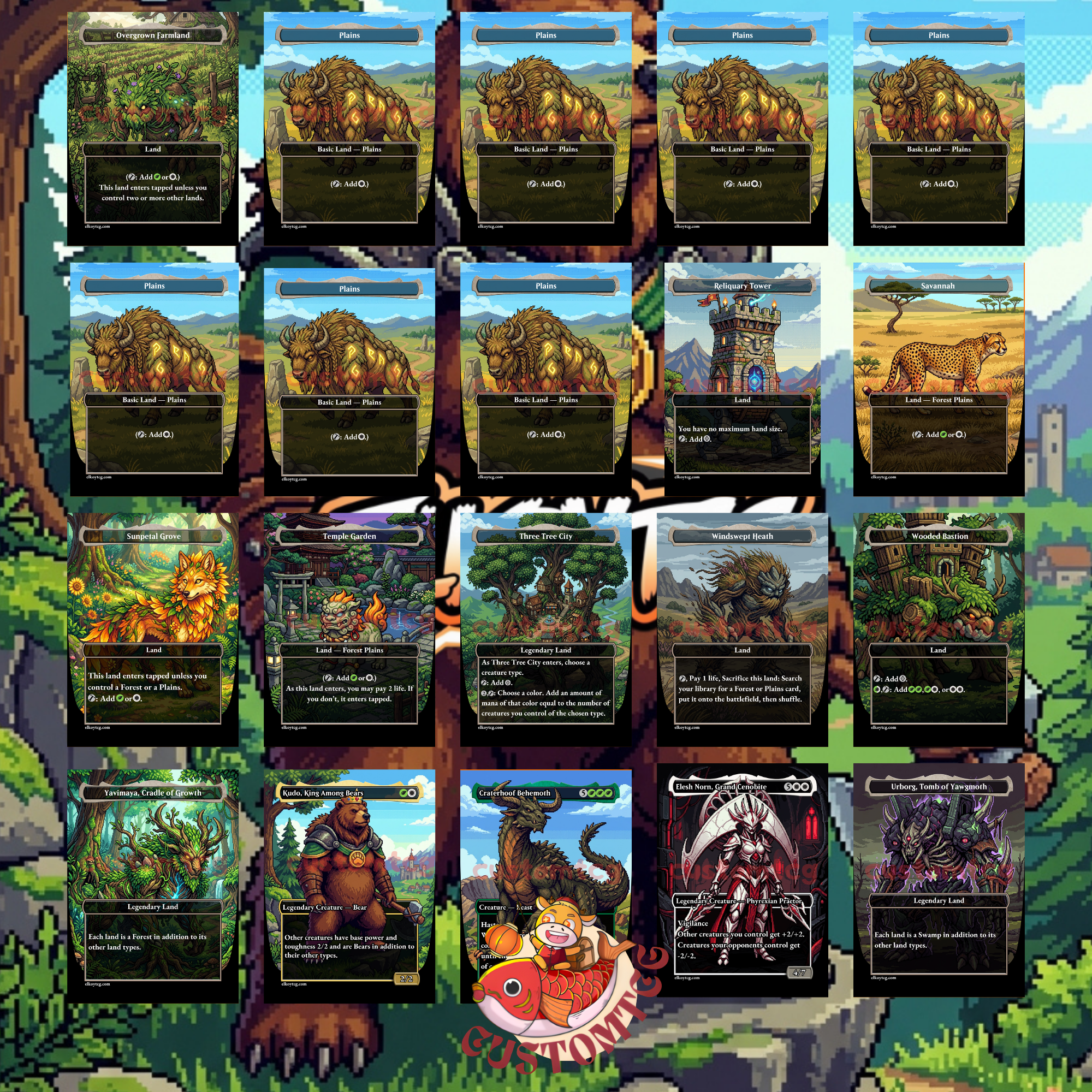 Kudo, King Among Bears Custom Deck 👑🐻- Pixel Art