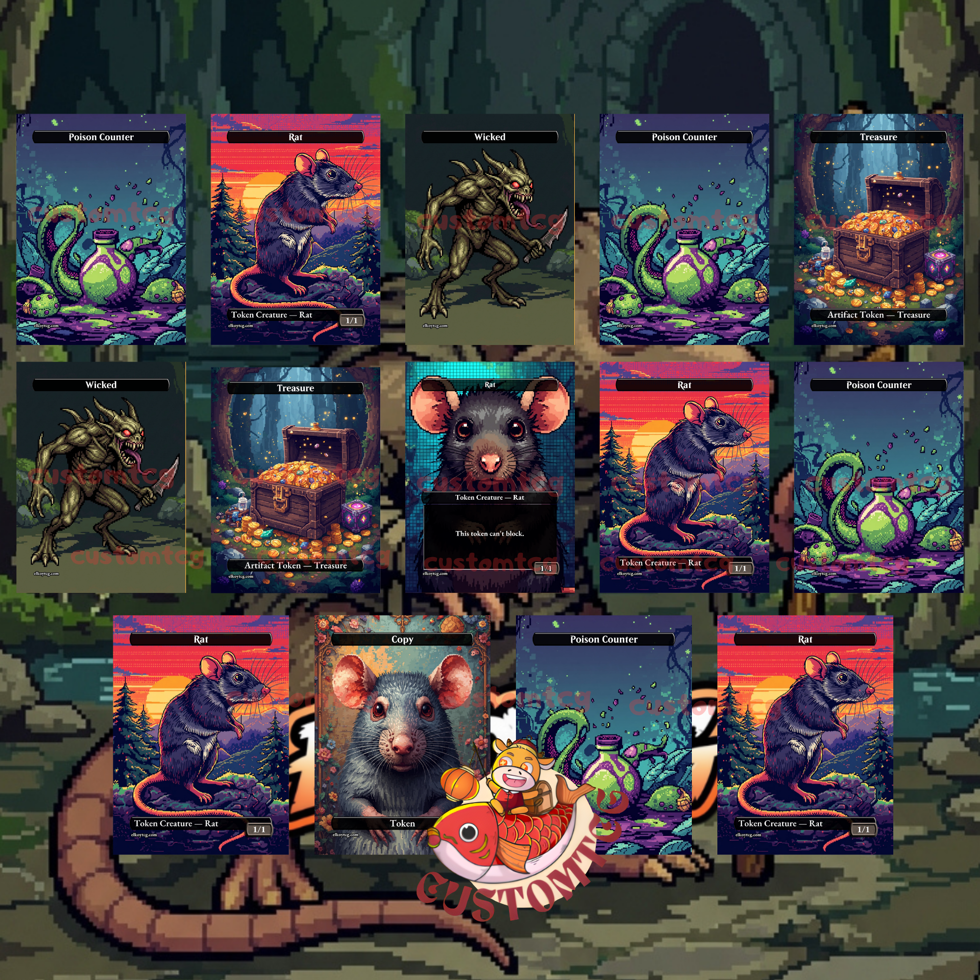 MARROW-GNAWER Custom Commander Deck | Pixel Art