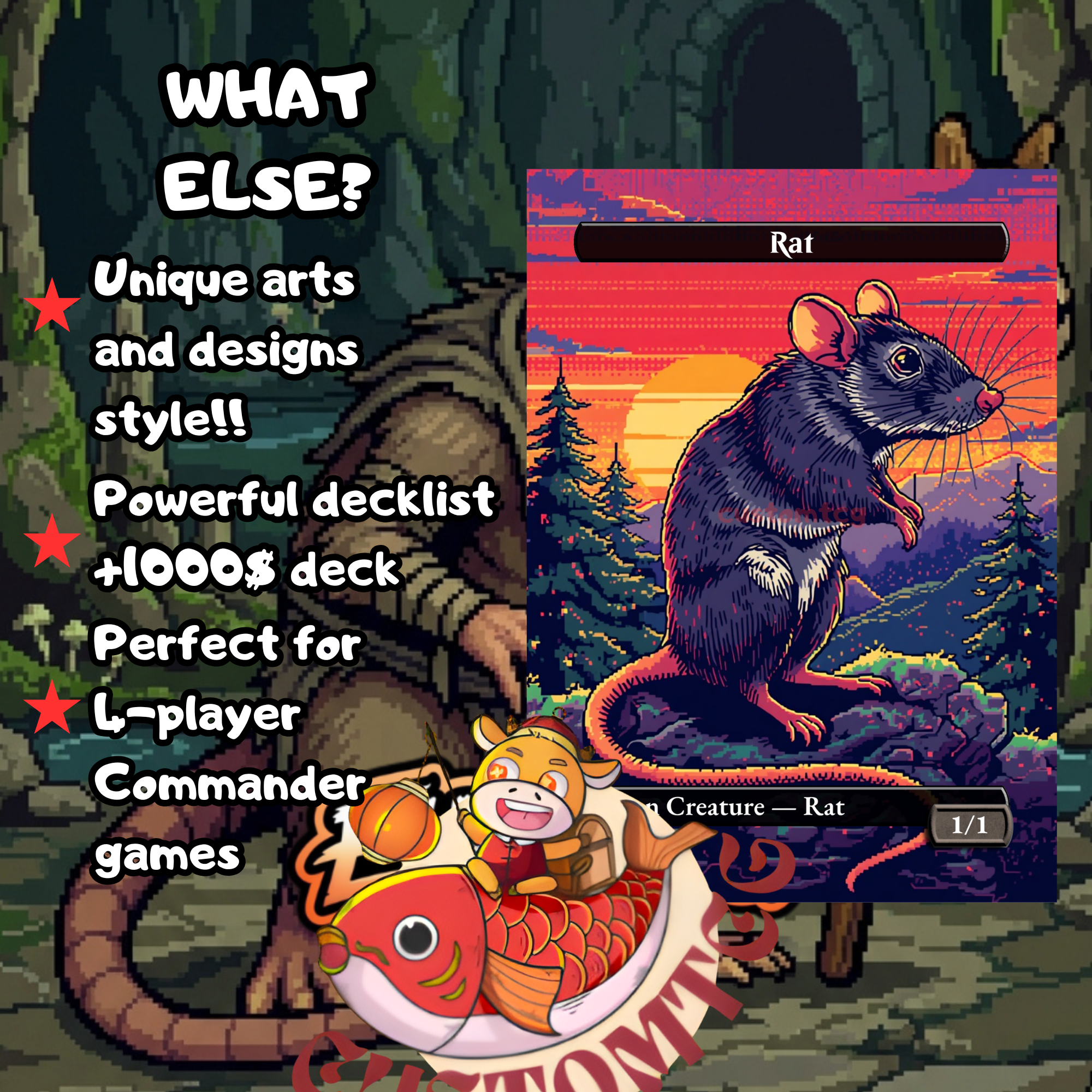 MARROW-GNAWER Custom Commander Deck | Pixel Art