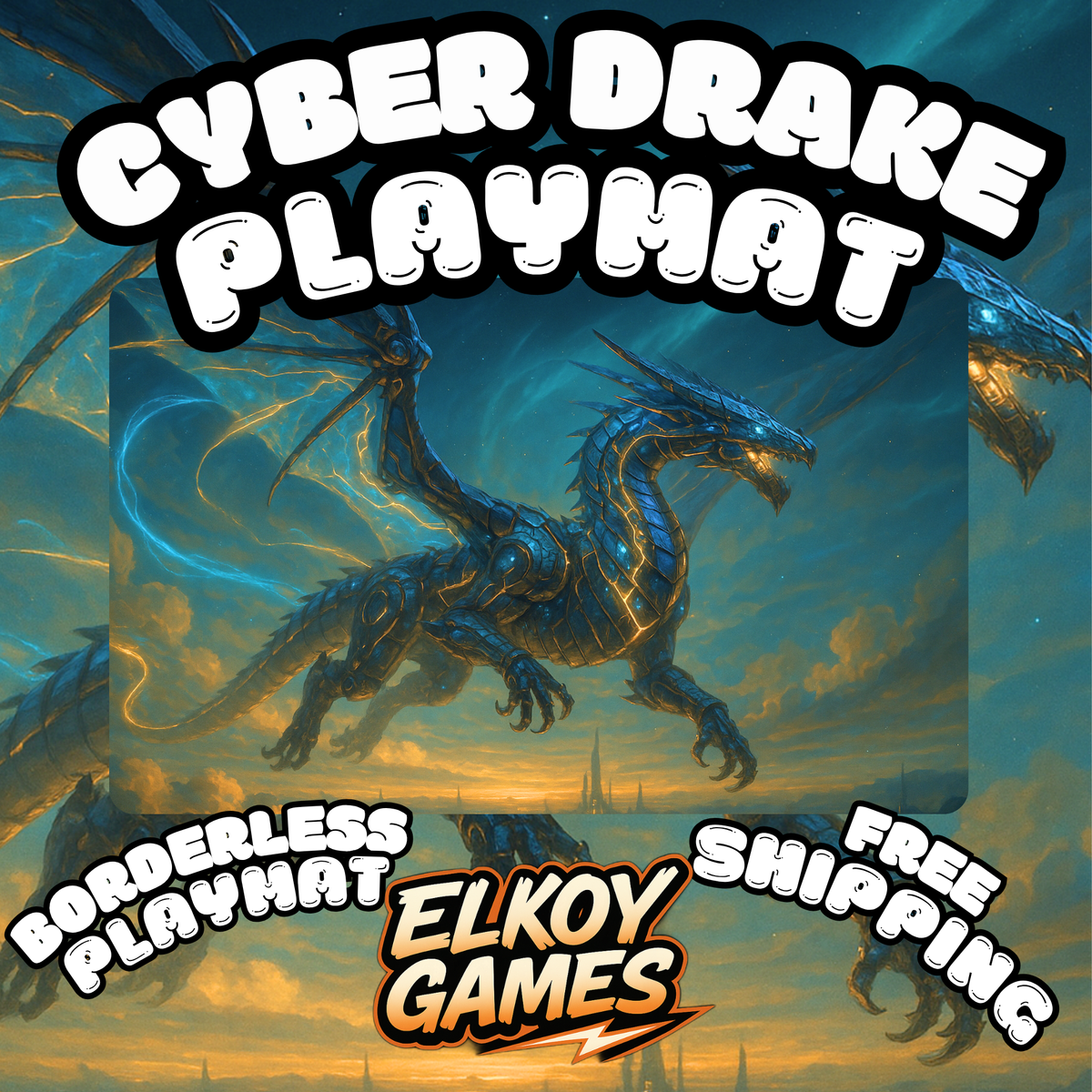 Cyber Drake Playmat