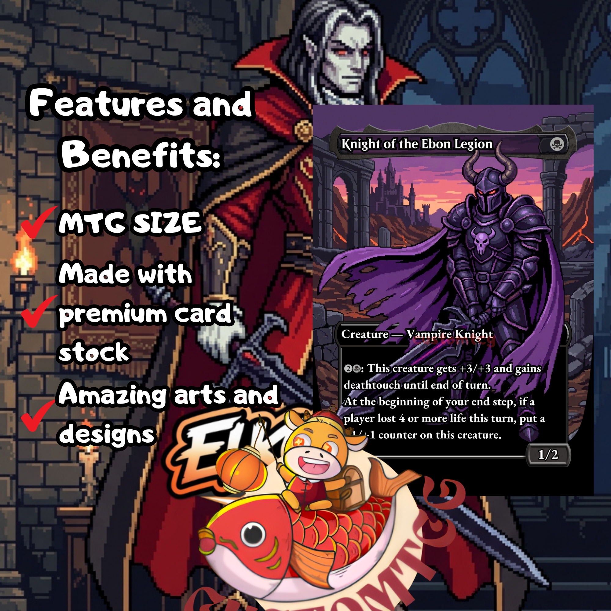 EDGAR MARKOV Custom Commander Deck | Pixel Art
