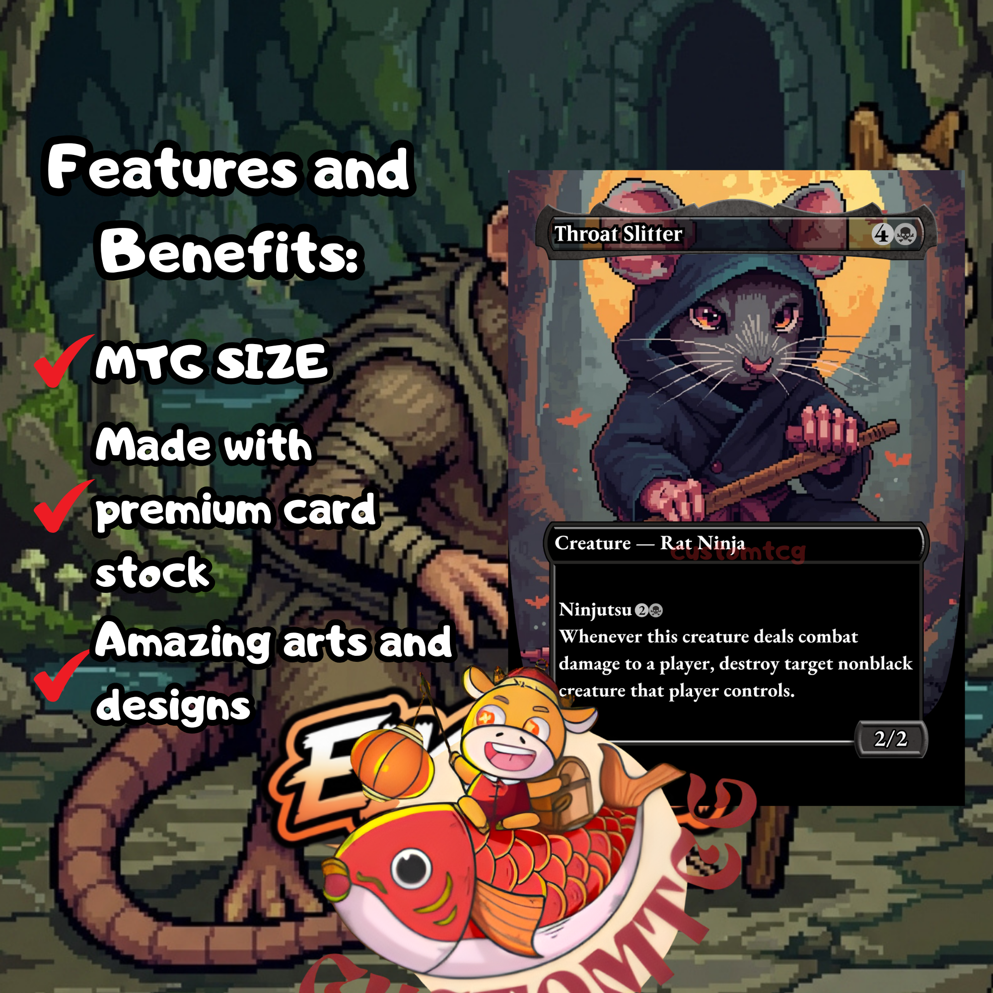 MARROW-GNAWER Custom Commander Deck | Pixel Art