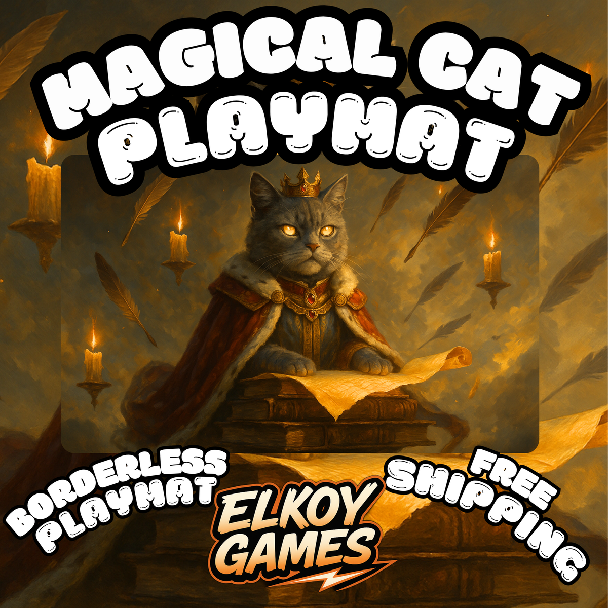 Magical Cat Playmat